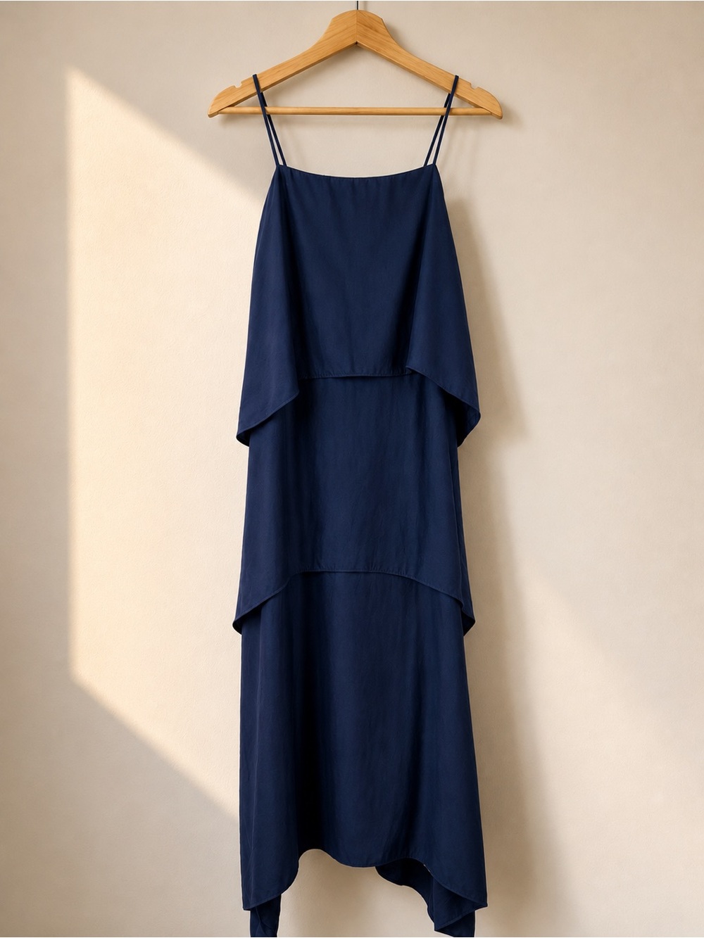 NWT Banana Republic Navy Blue‎ Layered Midi Dress Size 0